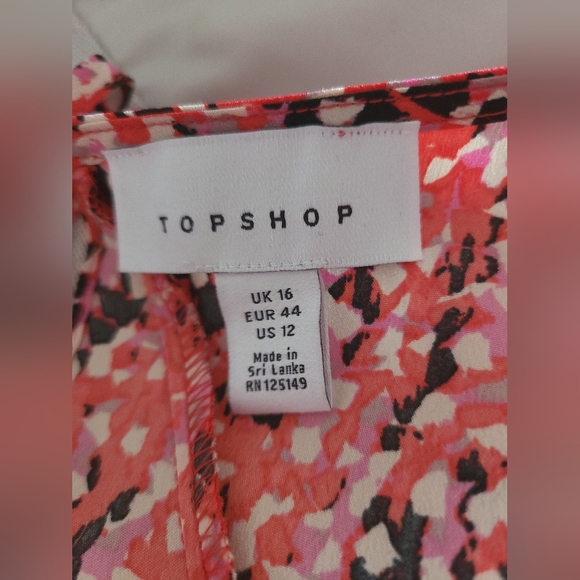 Topshop - Ruffled Open Back Dress - Size 12 - Picture 13 of 15